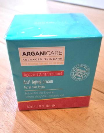 Arganicare Visage Crème Anti-Âge 50ml Neuve emballée beschikbaar voor biedingen