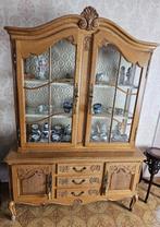 Antieke vitrinekast, Huis en Inrichting, Ophalen, Gebruikt, Eikenhout