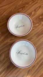 6 spaghetti borden met kom, Ophalen of Verzenden, Gebruikt