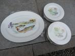 Prachtig servies met vismotieven - Limoges, Huis en Inrichting, Ophalen, Nieuw, Bord(en), Overige stijlen