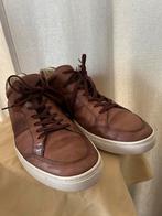 Tod's leren sneakers met camel reliëf en logo 46 UK11.5, Ophalen of Verzenden