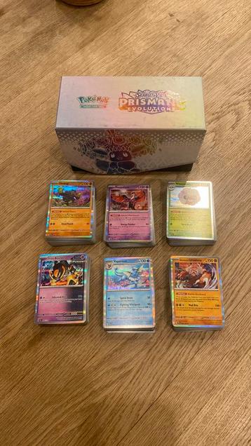Pokémon pakketjes Prismatic Evolutions +70 Geen dubbele beschikbaar voor biedingen