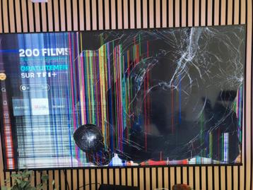 Hisense 75 inch scherm defect, Audio, Tv en Foto, Televisies, Ophalen, Niet werkend, QLED