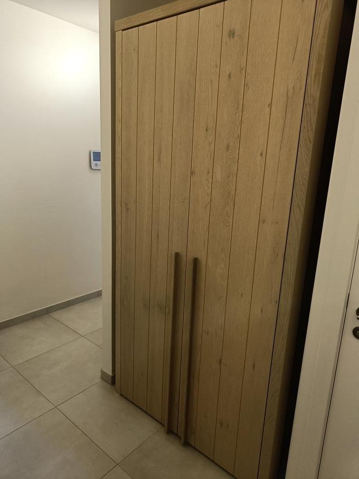 Kledingkast / hallkast, Huis en Inrichting, Kasten | Kleerkasten, Gebruikt, 200 cm of meer, 100 tot 150 cm, 50 tot 75 cm, Met deur(en)