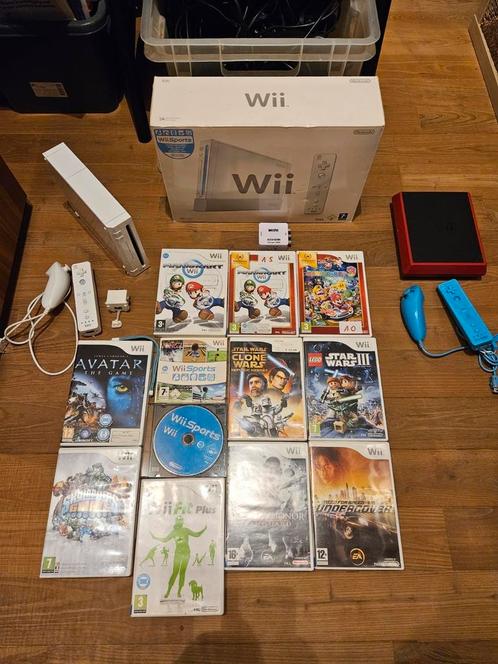 Nintendo Wii + games apart, Games en Spelcomputers, Spelcomputers | Nintendo Wii, Zo goed als nieuw, Ophalen of Verzenden