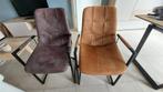 Moderne eetkamerstoelen, Huis en Inrichting, Stoelen, Ophalen, Overige materialen, Bruin, Zo goed als nieuw