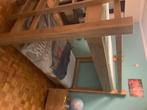 Bed, Ophalen, 90 cm, Eenpersoons, Bruin