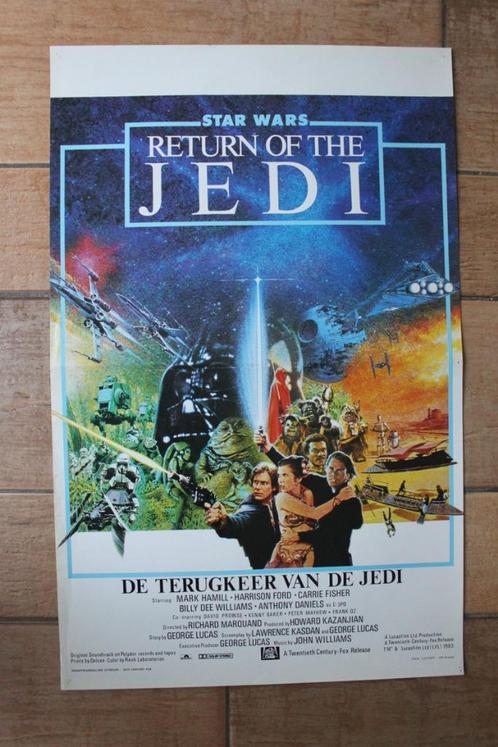 filmaffiche Star Wars Return Of The Jedi filmposter, Collections, Posters & Affiches, Comme neuf, Cinéma et TV, A1 jusqu'à A3