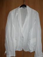 Witte linnen zomer blazer van Monari, grote maten, maat 46, Kleding | Dames, Monari, Ophalen of Verzenden, Zo goed als nieuw, Maat 46/48 (XL) of groter