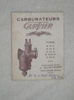 Manuel carburateurs GURTNER, Enlèvement ou Envoi