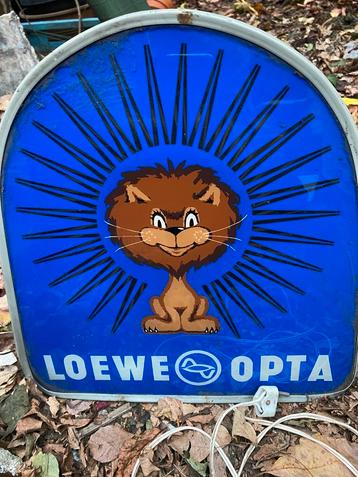Loewe Opta vintage reclamebord met verlichting beschikbaar voor biedingen