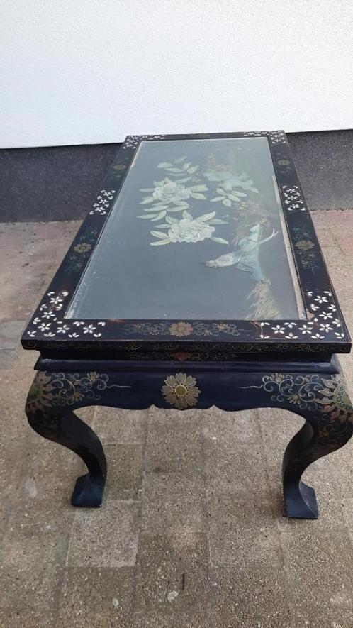 Oriëntaalse salontafel, Huis en Inrichting, Tafels | Salontafels, Gebruikt, 50 tot 75 cm, 50 tot 100 cm, 100 tot 150 cm, Rechthoekig