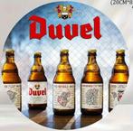 Reclamebord vintage Duvel (rond) - mancave poolhouse nieuw, Verzamelen, Biermerken, Ophalen of Verzenden, Nieuw, Reclamebord, Plaat of Schild