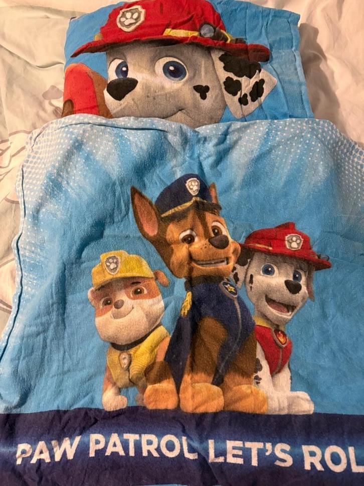 1 persoonsdekbedovertrek paw patrol, Huis en Inrichting, Slaapkamer | Beddengoed, Nieuw, Dekbedovertrek, Eenpersoons, Ophalen of Verzenden