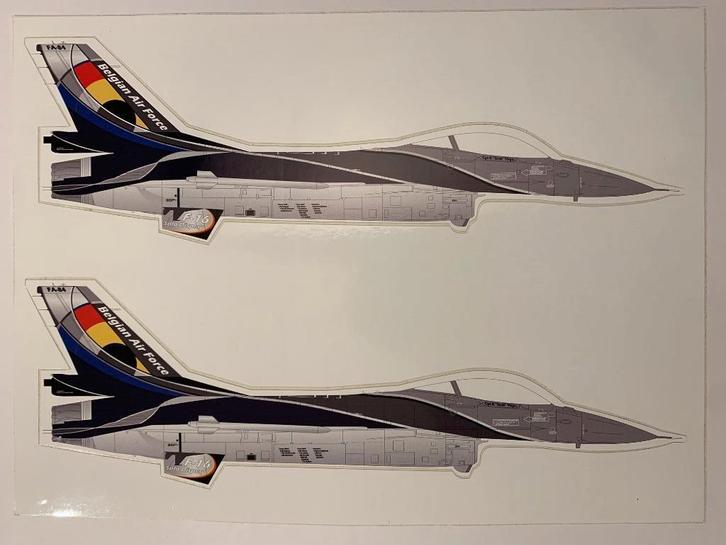 Grote Sticker F-16 Solo Display R. "Grat " Thys BAF, Verzamelen, Militaria | Algemeen, Luchtmacht, Overige typen, Ophalen of Verzenden