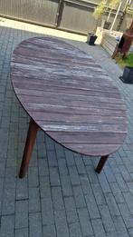 Table de jardin en bois, Tuin en Terras, Tuintafels, Ophalen, Gebruikt, Ovaal, Hout