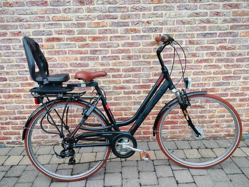 Damesfiets met kinderzitje VENTURELLI maat 48, Fietsen en Brommers, Fietsen | Dames | Moederfietsen, Zo goed als nieuw, Versnellingen