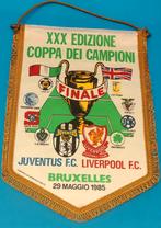 Liverpool FC - Juventus 1985 heizeldrama vintage vlag, Sport en Fitness, Overige Sport en Fitness, Ophalen of Verzenden, Zo goed als nieuw