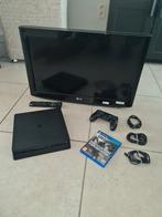 Playstation 4 Slim + LG TV 26inch, Games en Spelcomputers, Ophalen, Zo goed als nieuw, Met 1 controller, Slim