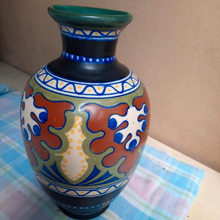 Vase en céramique (Candia - Gouda - Holland - 403 L), Antiquités & Art, Antiquités | Vases, Enlèvement ou Envoi