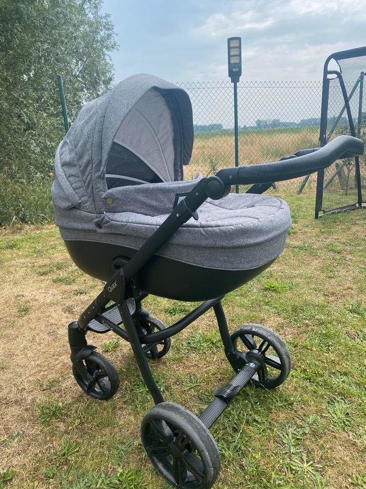 Quax Avenue Kinderwagen + Reiswieg Grijs Compleet, Kinderen en Baby's, Kinderwagens en Combinaties, Gebruikt, Kinderwagen, Overige merken