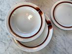 Assiettes vintage Eschenbach orange brun, Maison & Meubles, Comme neuf, Autres styles, Porcelaine