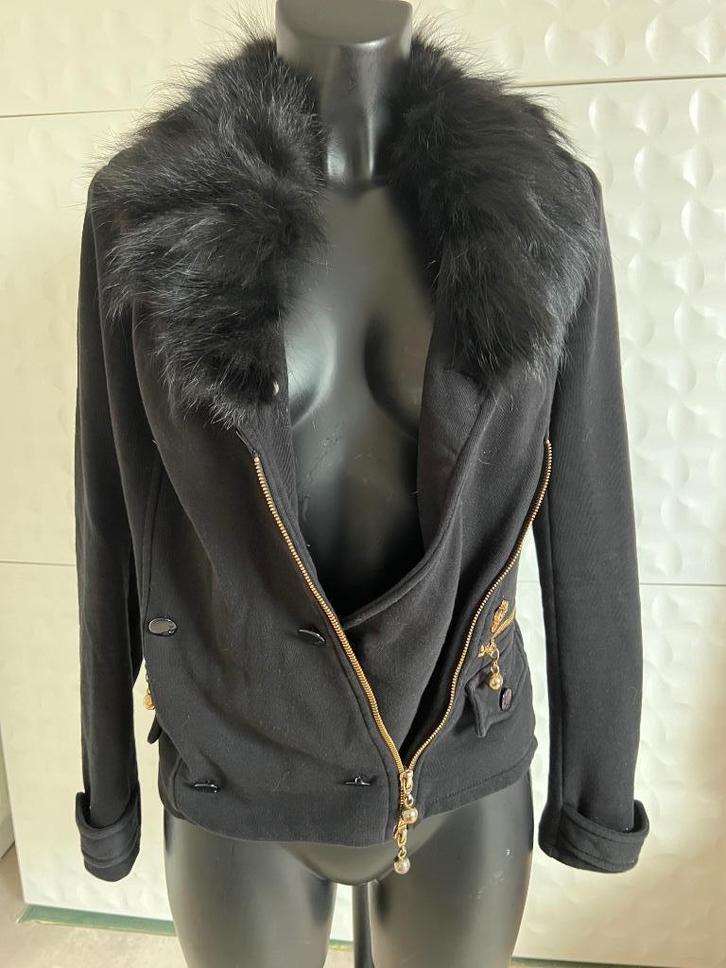 Gilet avec fourrure MET pour femme Taille S, Kleding | Dames, Truien en Vesten, Zo goed als nieuw, Ophalen