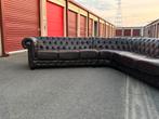 Canapé Chesterfield d’angle en cuir, Huis en Inrichting, Zetels | Zetels, 250 tot 300 cm, Hoekbank, Ophalen of Verzenden, Zo goed als nieuw