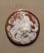 Antieke ronde camee, Handtassen en Accessoires, Antieke sieraden, Ophalen of Verzenden, Broche