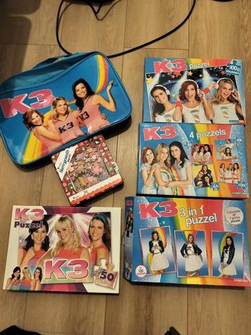 10x K3 puzzels + tas beschikbaar voor biedingen