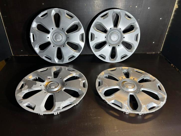 4 enjoliveurs d’origine Ford fiesta ka fusion 14", Autos : Divers, Enjoliveurs, Utilisé, Enlèvement ou Envoi