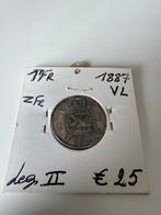 Zilveren 1 Frank 1887 Leopold 2 (198), Ophalen of Verzenden, Zilver
