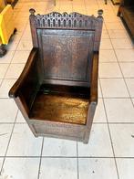 stoel in massief eiken hout, Antiek en Kunst, Ophalen of Verzenden