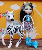 Enchantimals Zelena Zebra & Hoofette, Kinderen en Baby's, Speelgoed | Poppen, Ophalen of Verzenden, Zo goed als nieuw, Overige typen