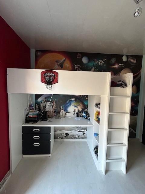 Hoogslaper, Enfants & Bébés, Chambre d'enfant | Lits, Comme neuf, 180 cm ou plus, 100 cm ou plus, Lit mezzanine ou Lit superposé