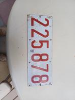 A vendre ancienne plaque emaillier de voiture tres ancienne, Enlèvement, Utilisé
