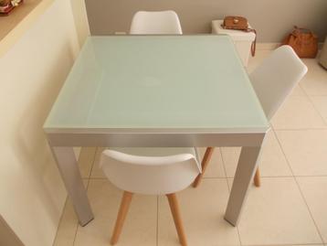 table à dinner, Maison & Meubles, Tables | Tables à manger, Enlèvement, Comme neuf, Carré