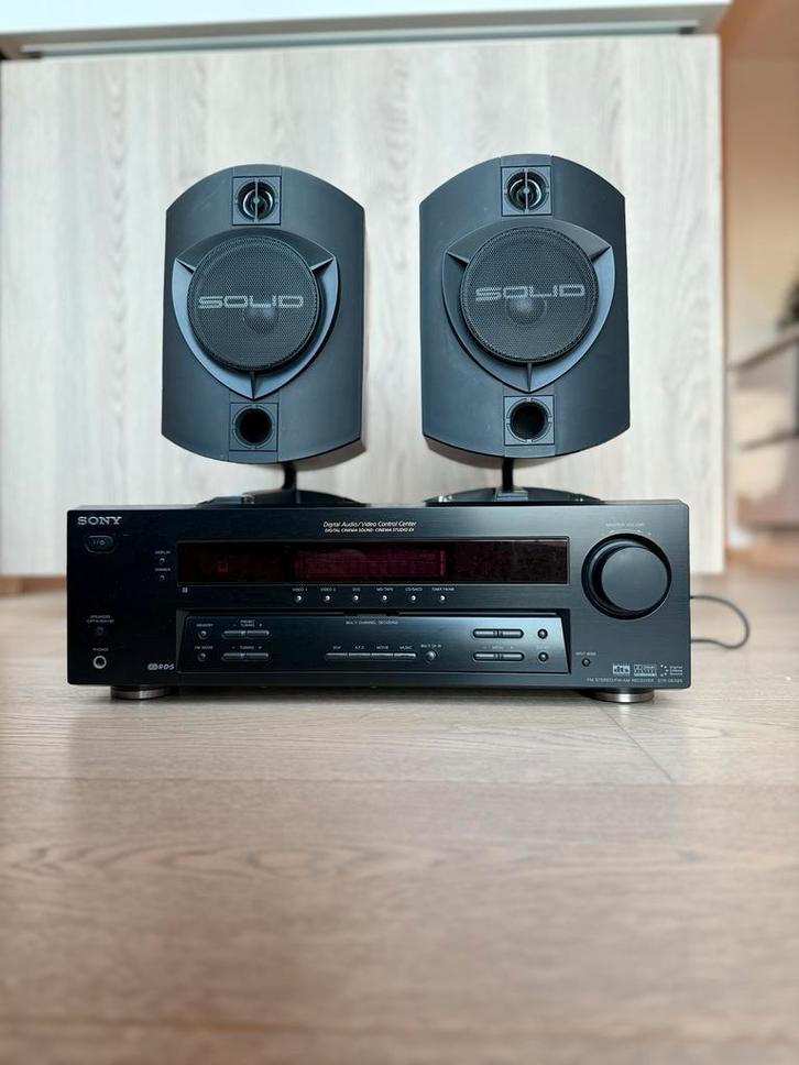 Dony versterker 100W en B&W Rock Solid boxen 130W, Audio, Tv en Foto, Home Cinema-sets, Gebruikt, 70 watt of meer, Sony, Ophalen