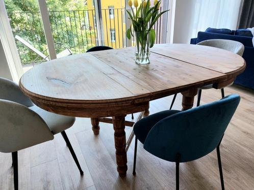 Dining Table with Extension Panel in Solid Oak, Huis en Inrichting, Tafels | Eettafels, Ophalen