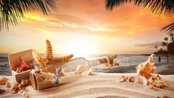 Diamond Painting strand schelpen 40x30cm, Hobby en Vrije tijd, Knutselen, Nieuw, Knutselwerk, Verzenden