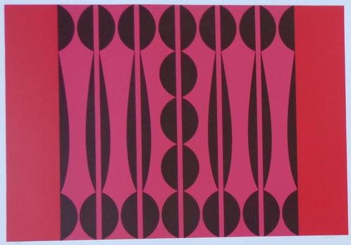 DORDEVIC MIODRAG / GEOMETRISCHE ABSTRACTIE / ZEEFDRUK 70x100, Antiek en Kunst, Kunst | Litho's en Zeefdrukken, Ophalen of Verzenden