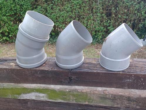 PVC bochten en mof 200, Doe-het-zelf en Bouw, Buizen en Afvoer, Zo goed als nieuw, Bochten, PVC, 80 mm of meer, Ophalen