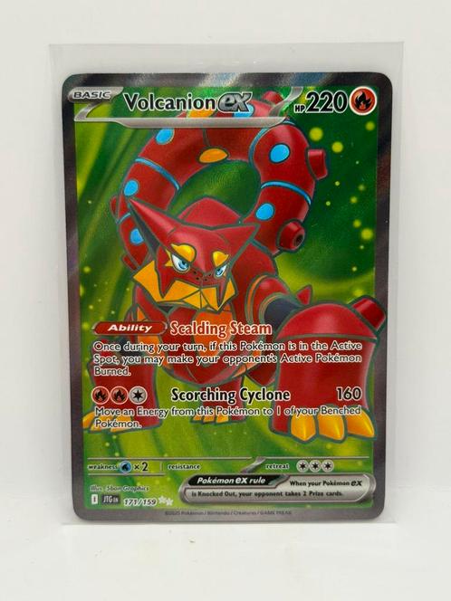 Volcanion Ex 171/159 UR Full Art Journey Together SV9, Hobby en Vrije tijd, Verzamelkaartspellen | Pokémon, Nieuw, Losse kaart