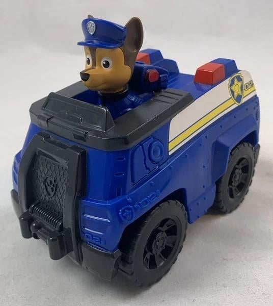 PAW Patrol Basic Vehicle Chase Politieauto en figuur auto, Kinderen en Baby's, Speelgoed | Actiefiguren, Zo goed als nieuw, Verzenden