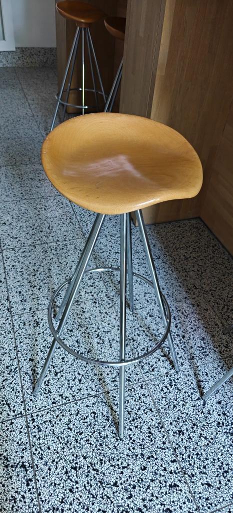 4x Pepe Cortés Jamaica barkruk, beukenhout, AMAT-3/Knoll, Huis en Inrichting, Barkrukken, Zo goed als nieuw, 60 tot 90 cm, Hout