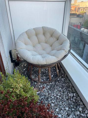 Chaise rond en rotin, Enlèvement, Comme neuf, Rotin, Chaise