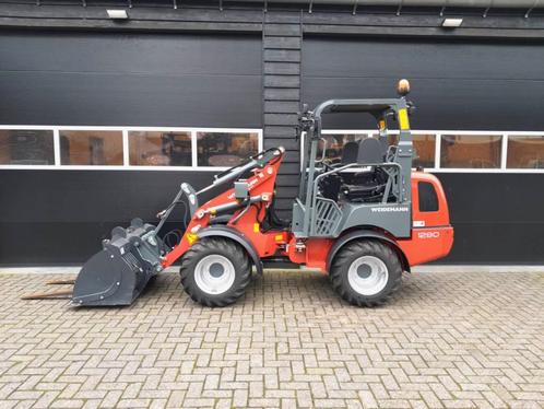 Weidemann 1280 minishovel 33uur met bak en vorken, Articles professionnels, Machines & Construction | Grues & Excavatrices, Chargeuse sur pneus ou Chouleur