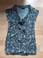 grijze T-shirt met wit-zwarte figuurtjes, Kleding | Dames, Ophalen of Verzenden, Zo goed als nieuw, Korte mouw, Maat 36 (S)