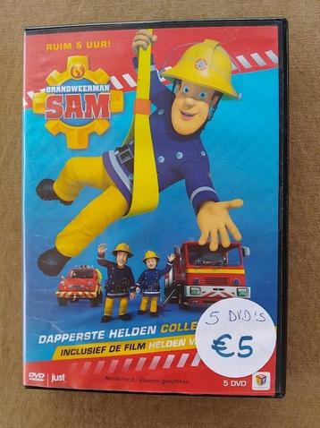 5 DVD's Brandweerman Sam beschikbaar voor biedingen