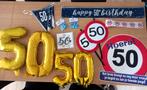 Pakket decoratie 50 jaar, Ophalen of Verzenden, Zo goed als nieuw, Versiering